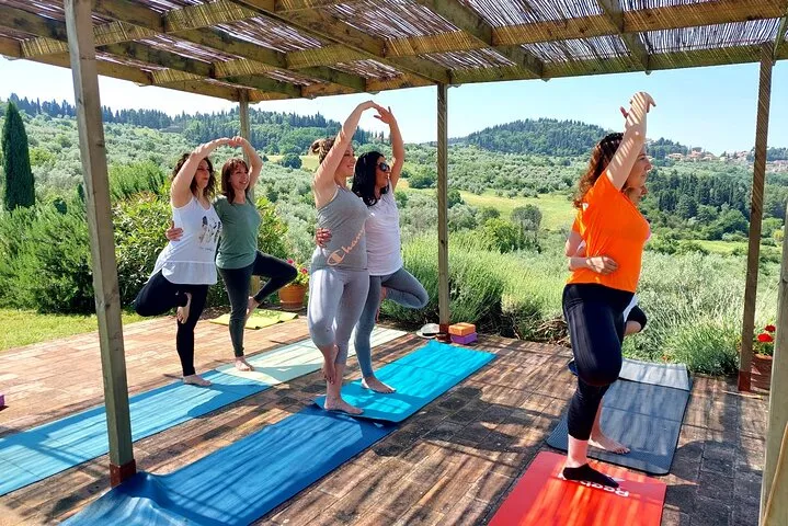 Evening Yoga Overlooking the Tuscan Countryside — photo 1